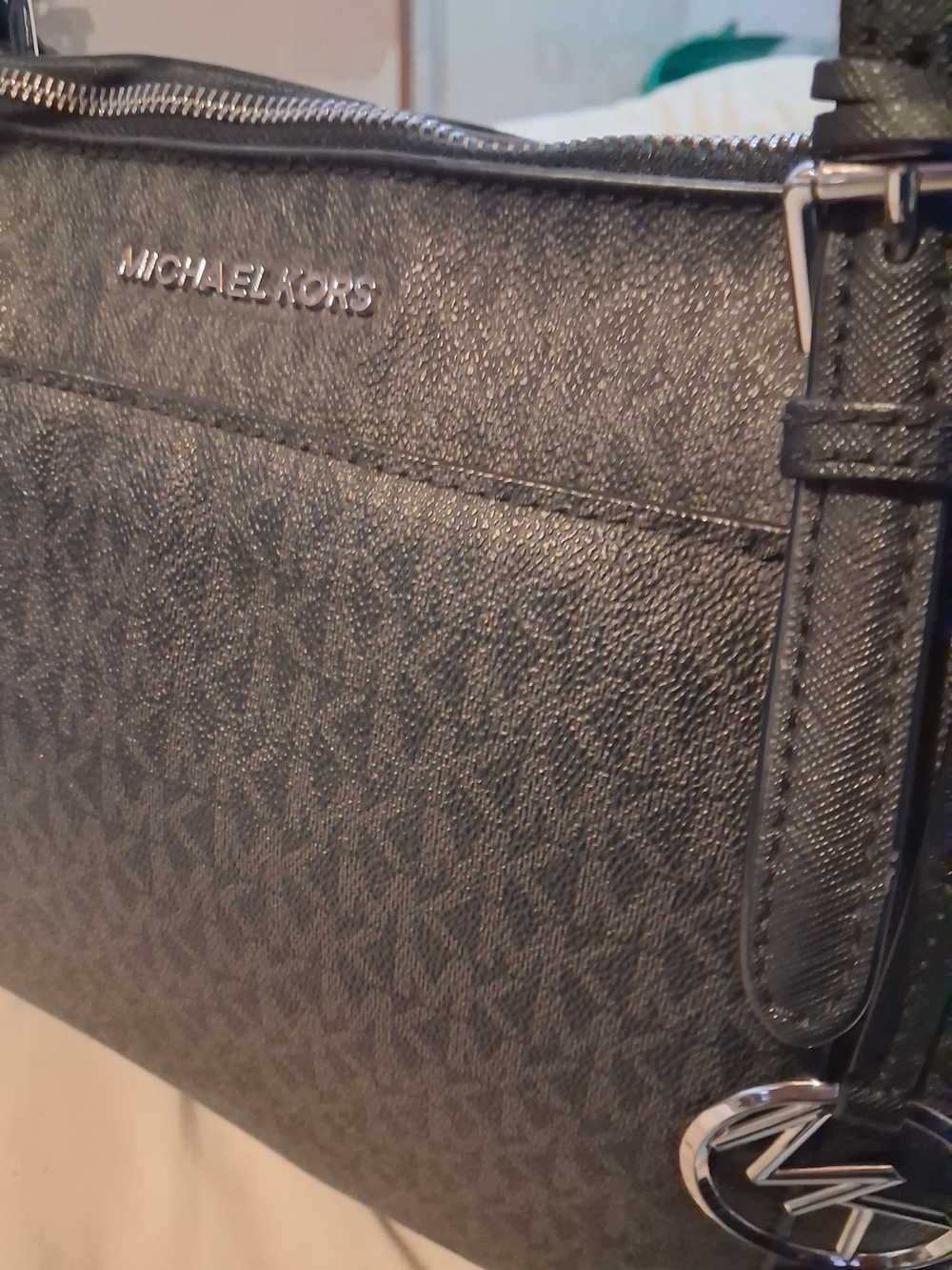 Michael Kors Men's Black Logo Crossbody Bag